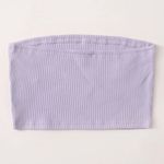 lilac purple ribbed tube top Size XS Photo 2