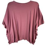 Garnet Hill Tunic Top Women M Burgundy Batwing Stretch Relaxed Feminine NEW Photo 5