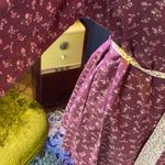 Vintage 70s Orpheus Floral Robe Purple Photo 4