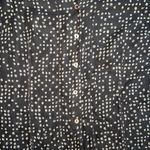 Jones New York  100% Silk Swing Skirt & Blouse Outfit Brown/Gray Dots Size 1X Photo 9