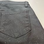 L'Agence L’Agence Marguerite Skinny High Rise Black Noir Silver Glitter Coated Jean 27 Photo 10