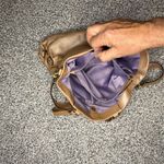 Coach Ashley Large Beige Leather Carryall Satchel Shoulder Bag Photo 3