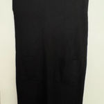 Maeve  Black Sleeveless Sheath Midi Dress Photo 0