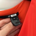 Jay Godfrey  cocktail dress size 14 tomato red orange lined nwot $445 Photo 5