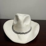 White Cowboy Hat with Silver Band Photo 0