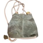 Vtg Claude Van Pelle Green Tan Suede Leather Purse Shoulder Crossbody Bag NWT Photo 1