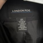 London Fog Women's Black Double-Breasted Belted Collared Trench Size Small Photo 8