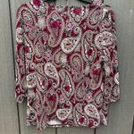 Dress Barn  Petite Paisley Top Photo 3