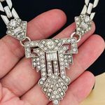 Stella & Dot Vintage  silver tone with rhinestone Necklace two way use Photo 7