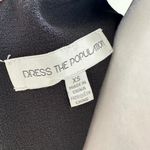 Dress the Population Karla XS Black Evening Formal Gown Long Slit V-Neck Dress Photo 10