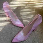 Nasty Gal Clear Pink Almond Block Court Heels Photo 1