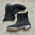Frye Cara Suede Booties in Black Photo 0