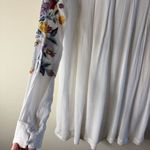 Free People  Mia Gauze Embroidered Mini Dress White Floral Size XS Photo 6