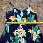 Old Navy  Orange Blossom Flower fruit leaves cami knee length fit n flare dress Photo 6