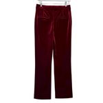 NWT Favorite Daughter Women’s Velvet The Amore Pant Maroon Size 4 Red Photo 6