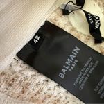 Balmain  Paris Women’s Embellished Boucle Straps Chain Tweed Crop Top Sz 42 Photo 7