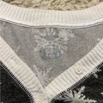 Arizona Jeans Arizona Black and White Snowflake Pajama Top Size M Photo 3