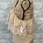 Old Navy  Eyelet One-Shoulder Paneled Rib-Knit Top Photo 1