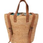 NWT XIX Palms Beachly The Shore Break Jute Insulated Picnic Cooler Backpack Boho Tan Photo 0