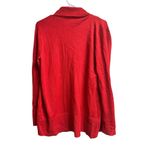 Verve Ami  Open Front Long Sleeves Red Knit Cardigan Small Photo 5