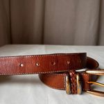 Brighton Vintage Brown Leather Belt Brass Buckle 1991 S/M 45106 Photo 4