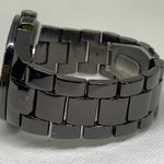 Sean John men’s Watch black tone 48mm round case rhinestones quartz 7.5” running Photo 3