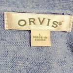 Orvis  light blue linen‎ blend cardigan longer length size large Photo 5