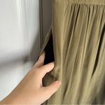 Madewell • Moonset Silk Dress olive green washed midi shift Photo 8