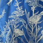 VTG 70s Birds & Floral Small Blue Tote Bag Flamstead Of Vermont Unisex 2 Handles Photo 4