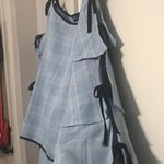 WHY Dress Tiered Ruffle Top Blue Photo 7