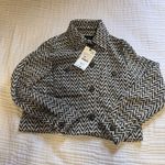 ZARA JEWEL BUTTON TEXTURED JACKET Photo 6