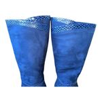 6.5 Monroe & Main royal blue suede knee Photo 8