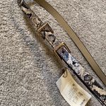 Women’s Belt Unusual Double Buckle In Faux Snakeskin Design Size M NWT Size M Photo 3