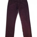 Rag and Bone Capri Jeans The Dre Aged Wine Burgundy Skinny Cropped SZ 26/24”inseam Purple Photo 0
