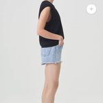 AGOLDE PARKER HIGH WAISTED BUTTON FLY DISTRESSED DENIM SHORTS SZ 28 Photo 7