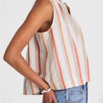 Madewell NWT Button-Front Tank in Linen-Cotton size small Photo 1