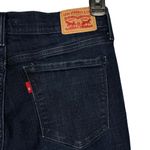 Levi's Levi’s 505 SZ 28 Straight Jeans Stretch Zip-Fly Pockets Mid-Rise Dark Wash Women Photo 6