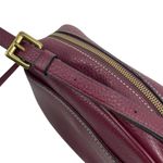 J.Crew Signet Pebble Leather Crossbody Camera Bag Burgundy Red Photo 11