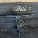 Lucky Brand Bridgette Skinny Black Jeans Womens Size 14 Raw Hem Basic Staple Photo 6