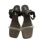 Free People  High Heel Sandals Square Toe Jelly Ankle Straps Size 40 Women's 9.5 Photo 3