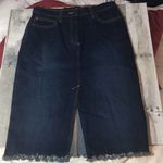 BCBGMAXAZRIA Vintage 90s BCBG  MAXAZRIA Long Denim JEAN SKIRT Size 5/6r Photo 6