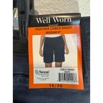 Well Worn  Women's High Rise Cargo Bermuda Short Navy Blue Size 16 New Photo 6