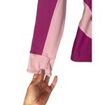 Under Armour  Pink Long Sleeve Mock Neck Nylon Blend Athletic Shirt Women Sz L Photo 2