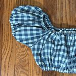 Faithfull the Brand NWOT Corsica Bikini Top Swimsuit Gingham Blue M Photo 4