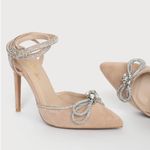 Lulus  beige rhinestone high heels   Photo 2