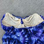 MiracleSuit  Purple Tie Die Twist Loose Flutter Wrap Tankini Top Size 10 Photo 1