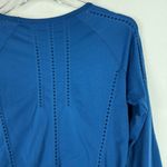 Athleta Foothill Seamless Long Sleeve Tee T-Shirt Blue Size XS EUC Photo 8