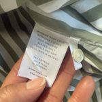 AYR  Women's  Sage Green and White Striped Button Down Shirt Oversized Size Small Photo 5