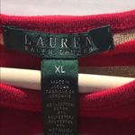 Ralph Lauren  Red and Gold Striped Top Size XL Photo 4