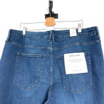 Good American Good Legs Raw Hem Skinny Jeans In Blue653 Plus Size 24 Photo 6